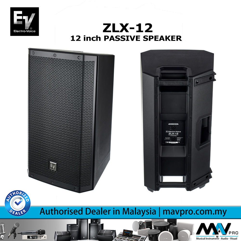 EV (ElectroVoice) ZLX12 12 inch Passive Speaker l Mavpro Malaysia